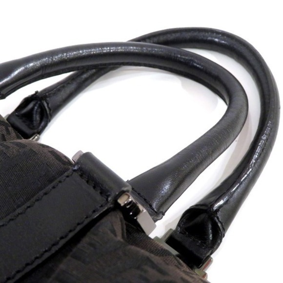 Fendi Fendi Zucchino Canvas Handbag Canvas Handbag A025015 in Great Condition - Picture 9 of 9